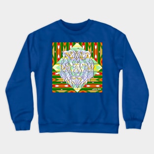 big tribal lion ecopop Crewneck Sweatshirt